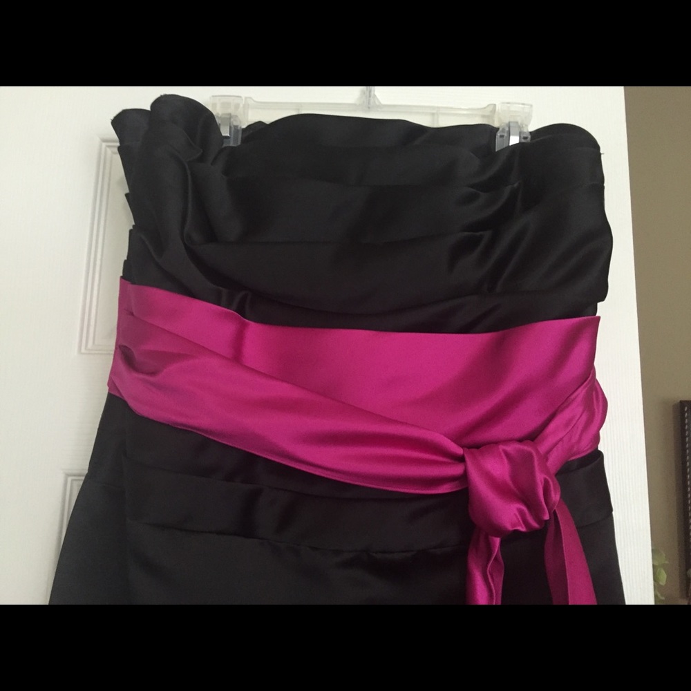 Formal Black Strapless Dress